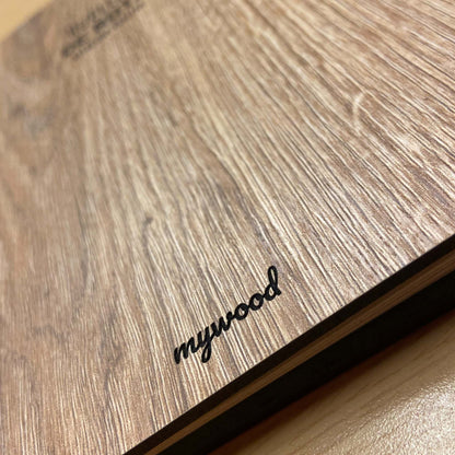 Bitácora en madera Huellas de Ruta