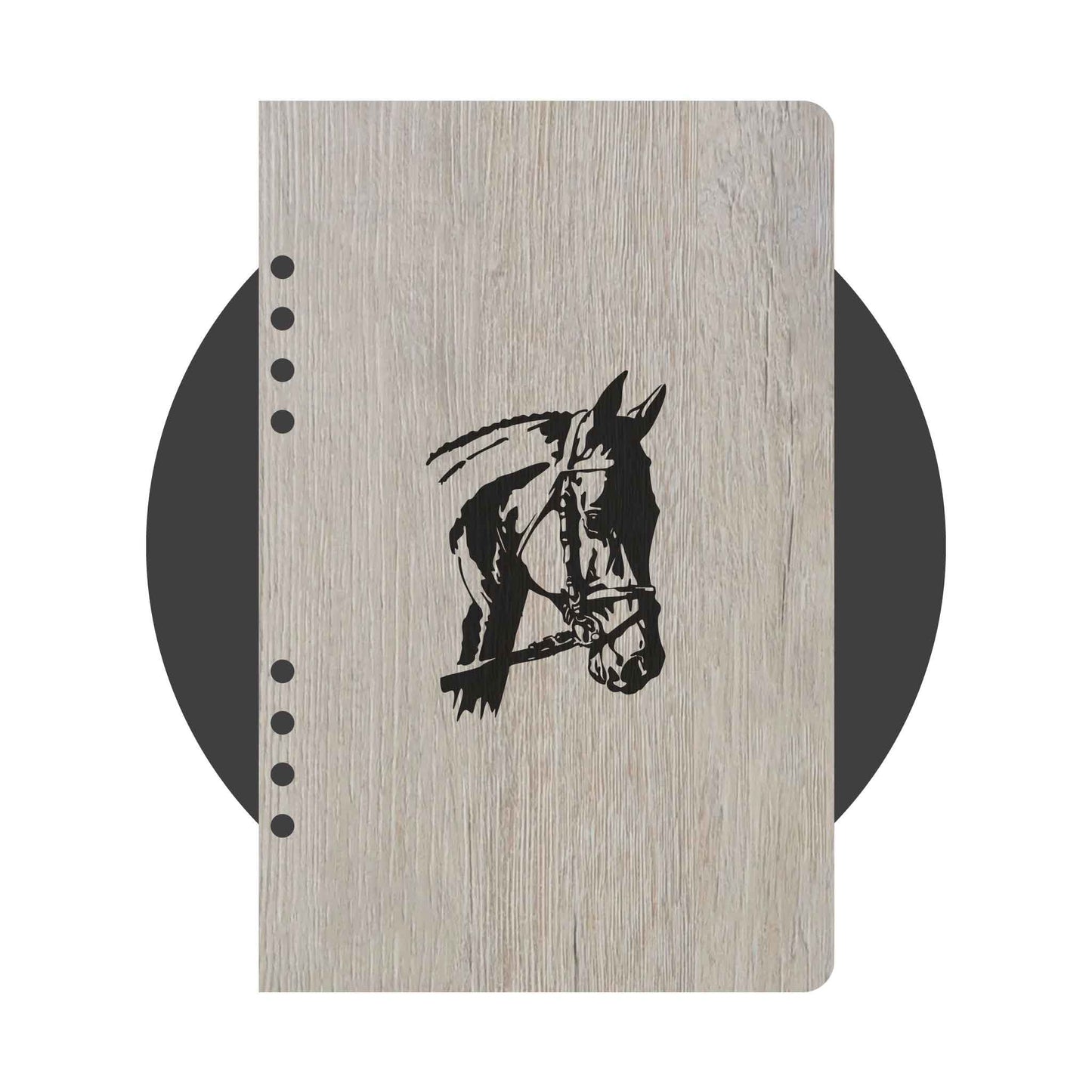 Cuaderno en madera - Caballo