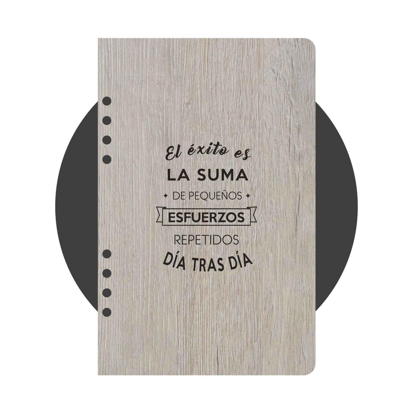 Cuaderno en madera - Éxito